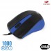 Mouse USB 1000Dpi MS-20BL C3 Tech - Azul